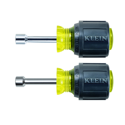 Klein 610M 2pc Magnetic Nut Driver Set, 1/4" & 5/16", 1-1/2" Shaft