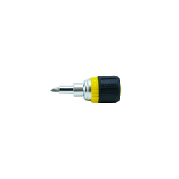 Product image for Klein 32593 Multi-Bit Ratcheting Screwdriver, 6-in-1, Stubby, Ph, Sl, Nut Bits