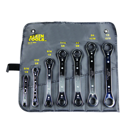 Product image for Klein 68222 7pc Ratcheting Box Wrench Set