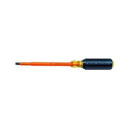 Product image for Klein 602-7-INS Insulated 5/16" Cabinet-Tip Screwdriver - 7" Round-Shank