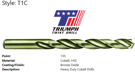 THUNDERBIT CO DRIL JOB DRIL 13/64 T1HDC