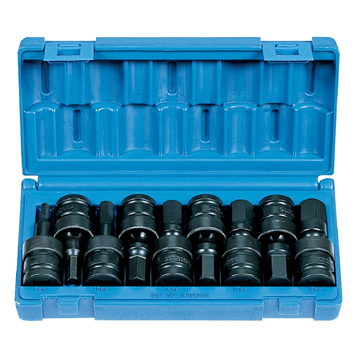 1/2DR 9PC UNIVERSAL HEX DRIVER METRIC