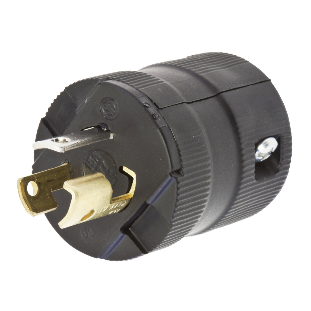 Hubbell HBL4773VBK 15 Amp 277 Volt 2-Pole 3-Wire NEMA L7-15P Black Locking Plug Product image for Hubbell HBL4773VBK 15 Amp 277 Volt 2-Pole 3-Wire NEMA L7-15P Black Locking Plug