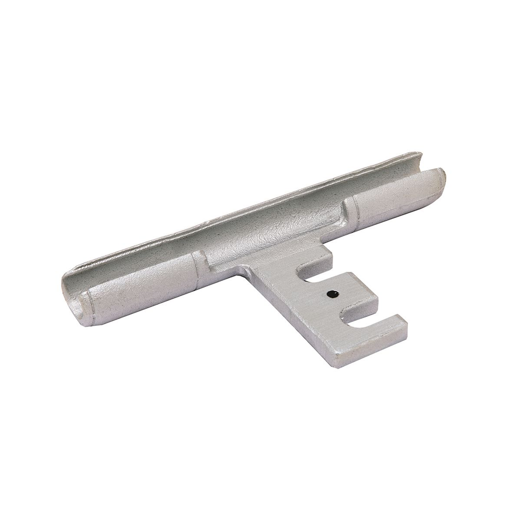 Product image for Burndy YTA2R2N AL primary T-tap connector with slotted tap pad designed for easy disconnecting of tap conductor, For use with Types YKA-R-2N and YKA-A-2N, Barrel Length: 88 IN