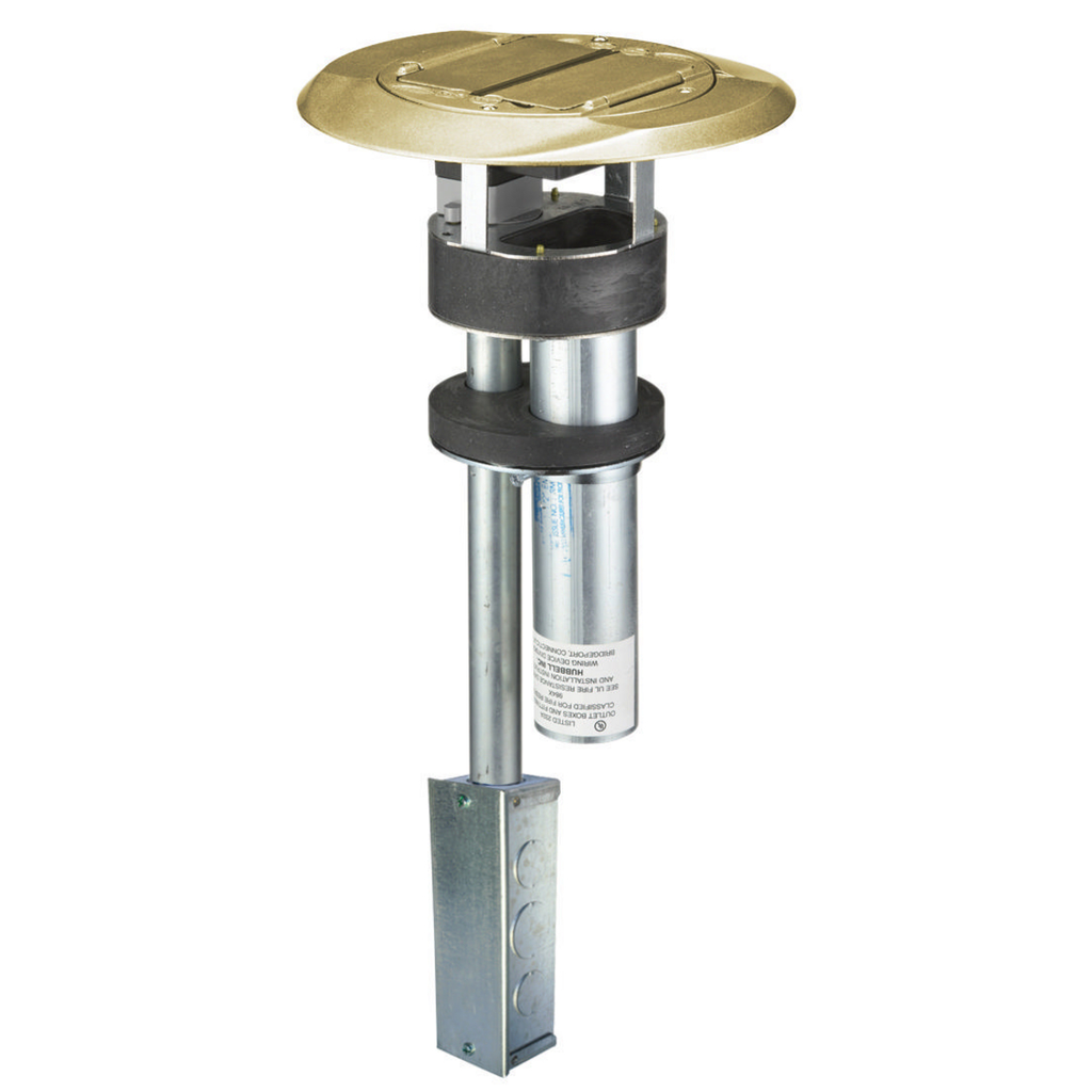 Product image for Hubbell S1PT3IMBRSJFRPT, 1 PC, 3U IS + 20A S1, BRS FIN JBOX