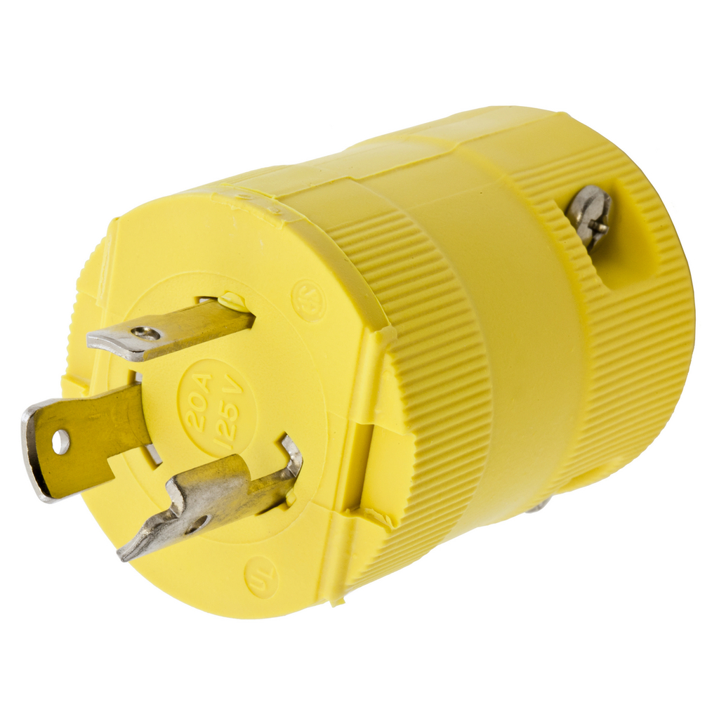 Hubbell HBL23CM11V Locking VAL Plug, CM, 20A 125V, L5-20P, YL Product image for Hubbell HBL23CM11V Locking VAL Plug, CM, 20A 125V, L5-20P, YL