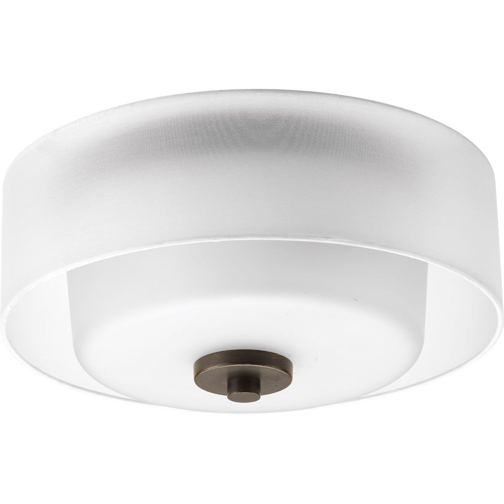 Product image for Progress P3693-20 Invite Collection Two-Light 12" Flush Mount