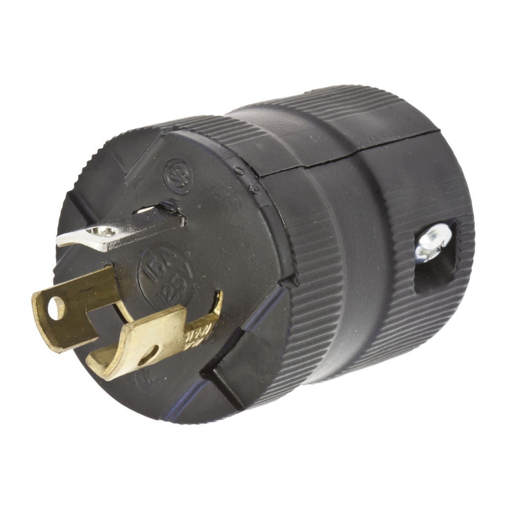 Hubbell HBL4723VBK Locking VAL Plug, 15A 125V, L5-15P, BK Product image for Hubbell HBL4723VBK Locking VAL Plug, 15A 125V, L5-15P, BK