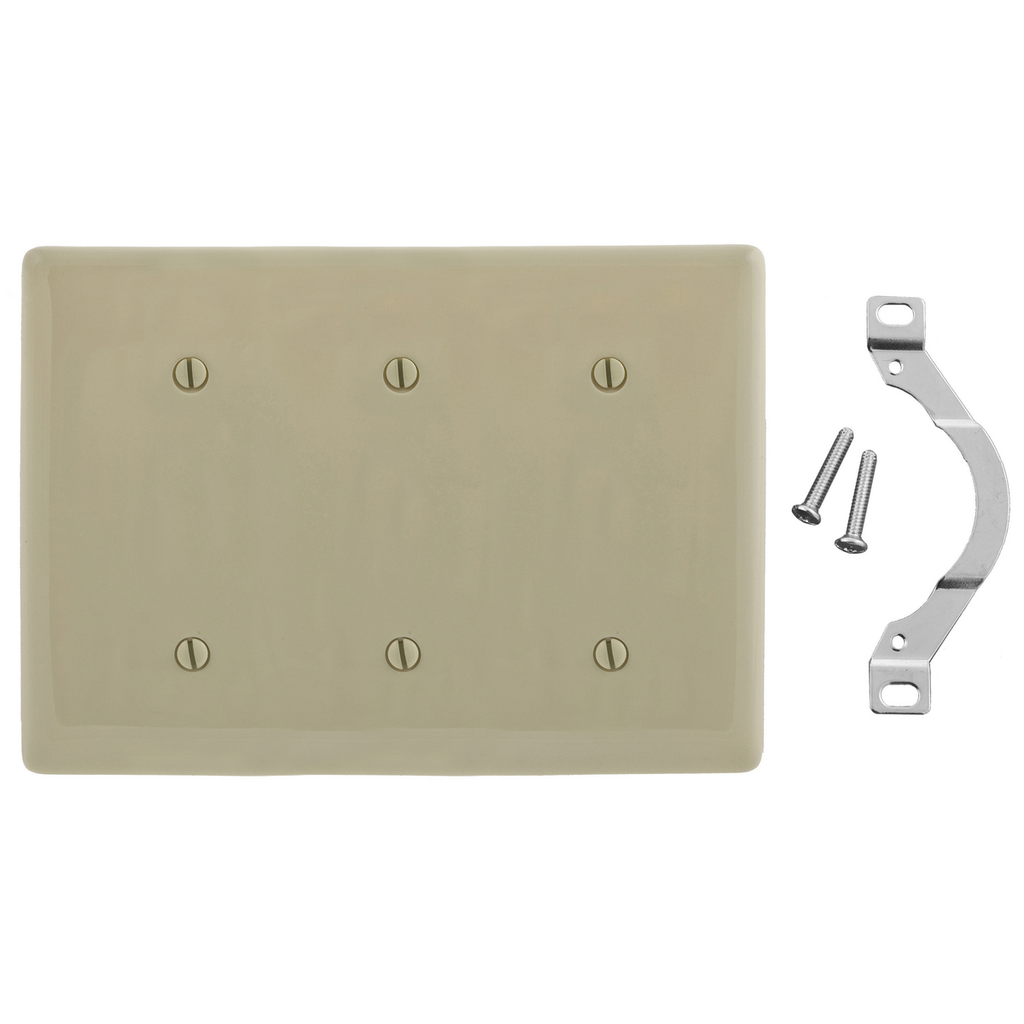 Product image for HWDK NP34I WALLPLATE, 3-G, 3 STRP M