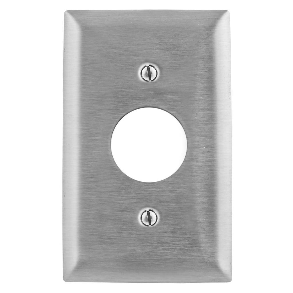 Product image for Hubbell SSJ7 WALLPLATE, JUMBO, 1-G, 1.40", SS