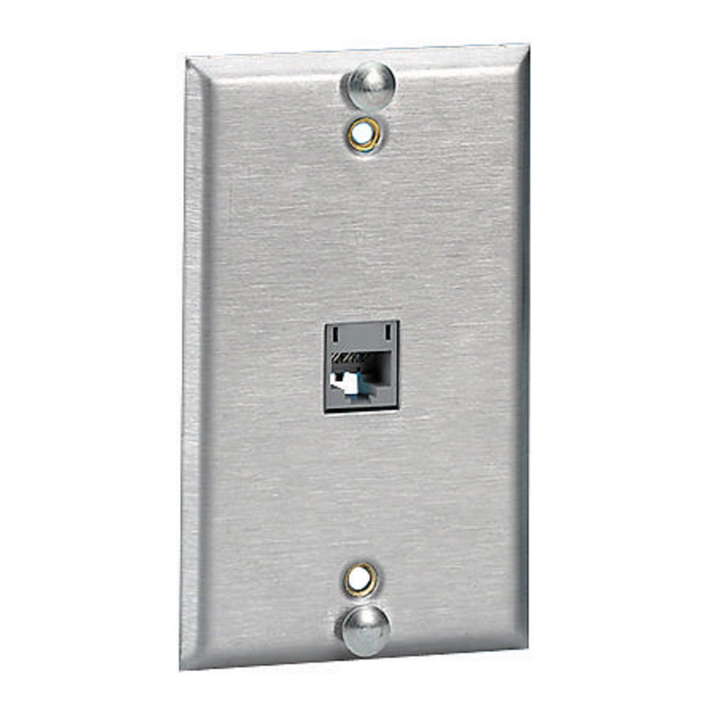 Product image for HCI SPUF PLATE,W-PHONE,USOC,1-G,1PO