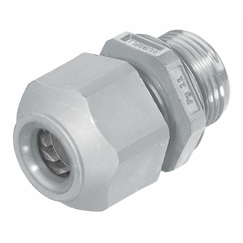 Product image for Hubbell SECP11GA PG11 0.23 to 0.4 Inch Gray Non-Metallic Low Profile Cord Connector