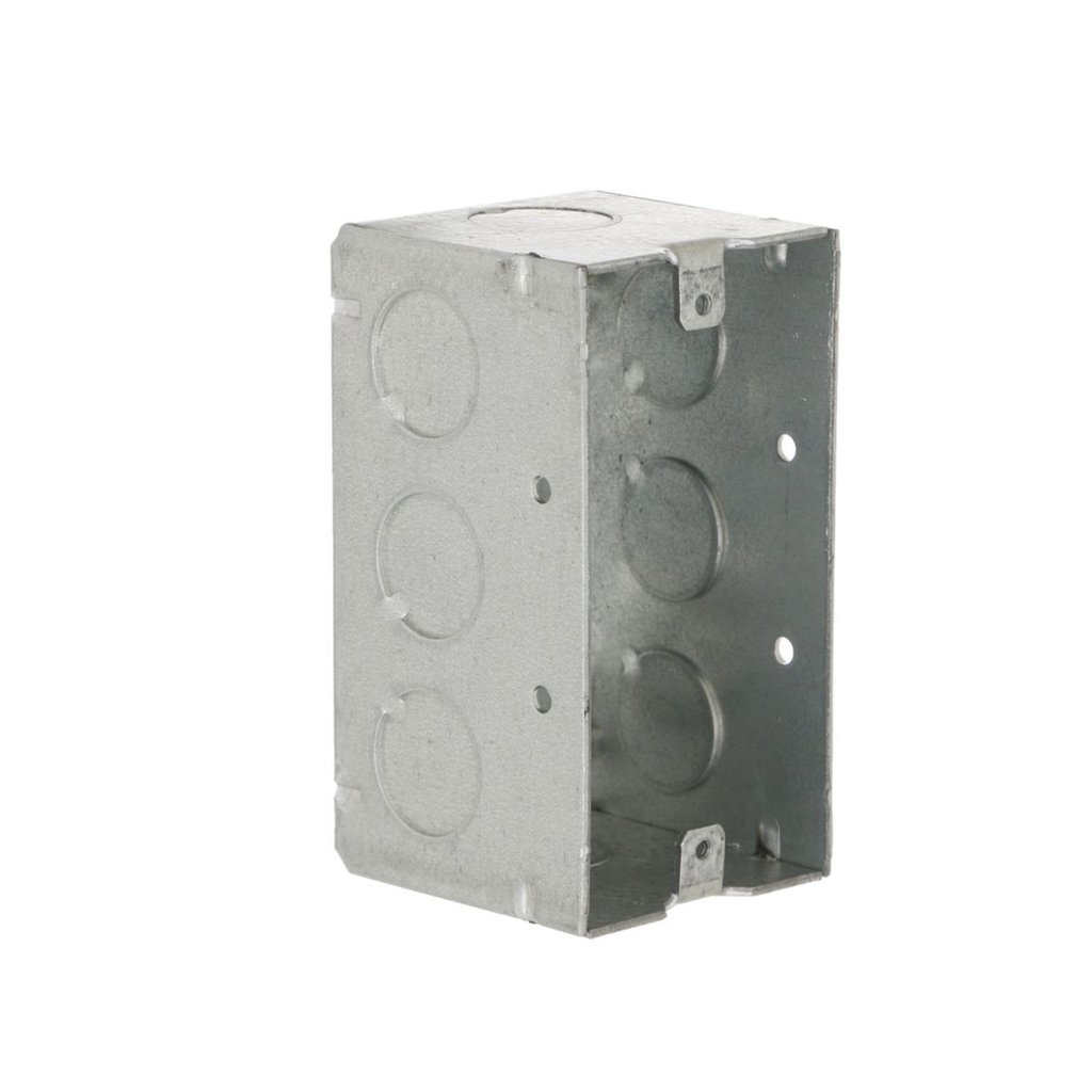 Product image for RACO 8670 4 x 2 x 2-1/8 Inch 16.5 In. Pre-Galvanized Steel Welded Handy Box