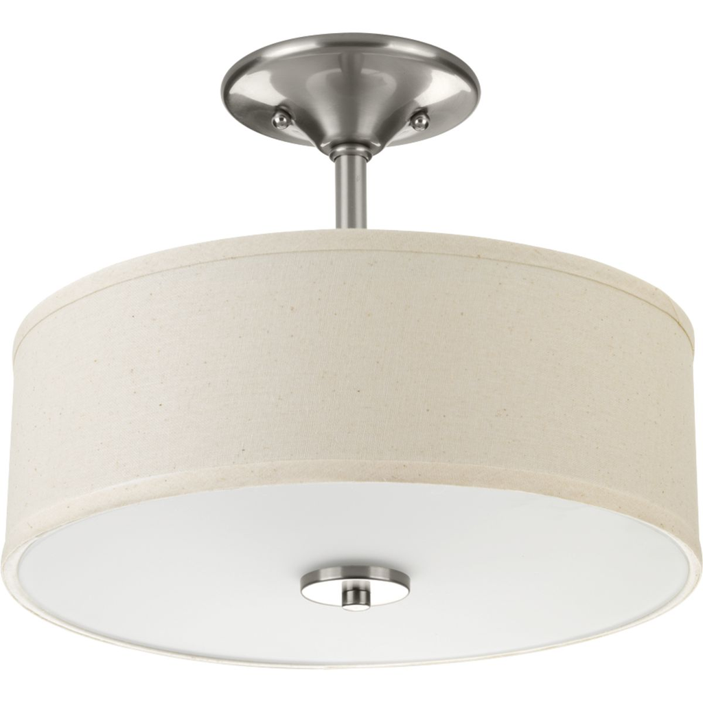 Product image for Progress P3712-09 Inspire Collection Two-Light 13" Semi-Flush