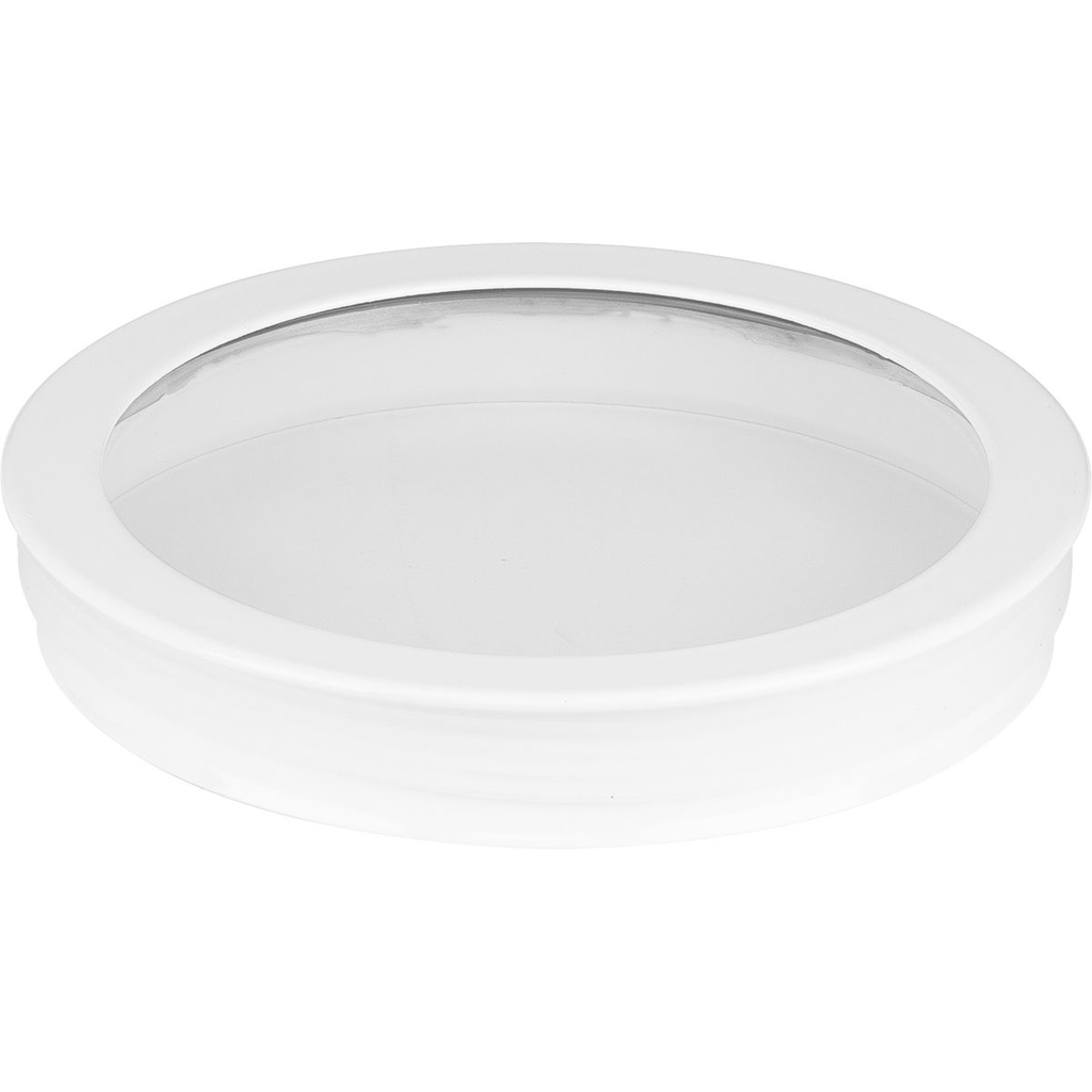 Product image for Progress P860045-030 Cylinder Lens Collection White 5-Inch Round Cylinder Cover
