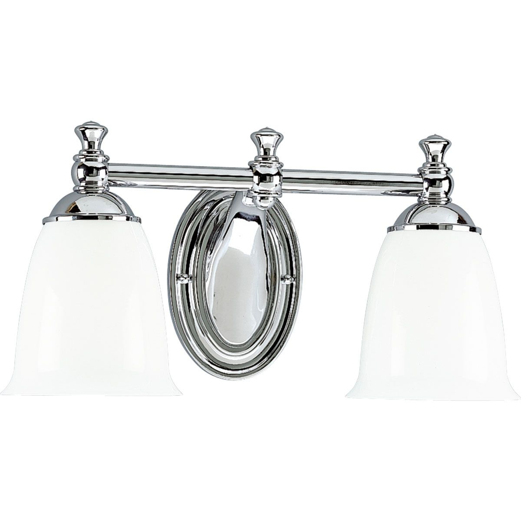 Two-Light Chrome Bath Light