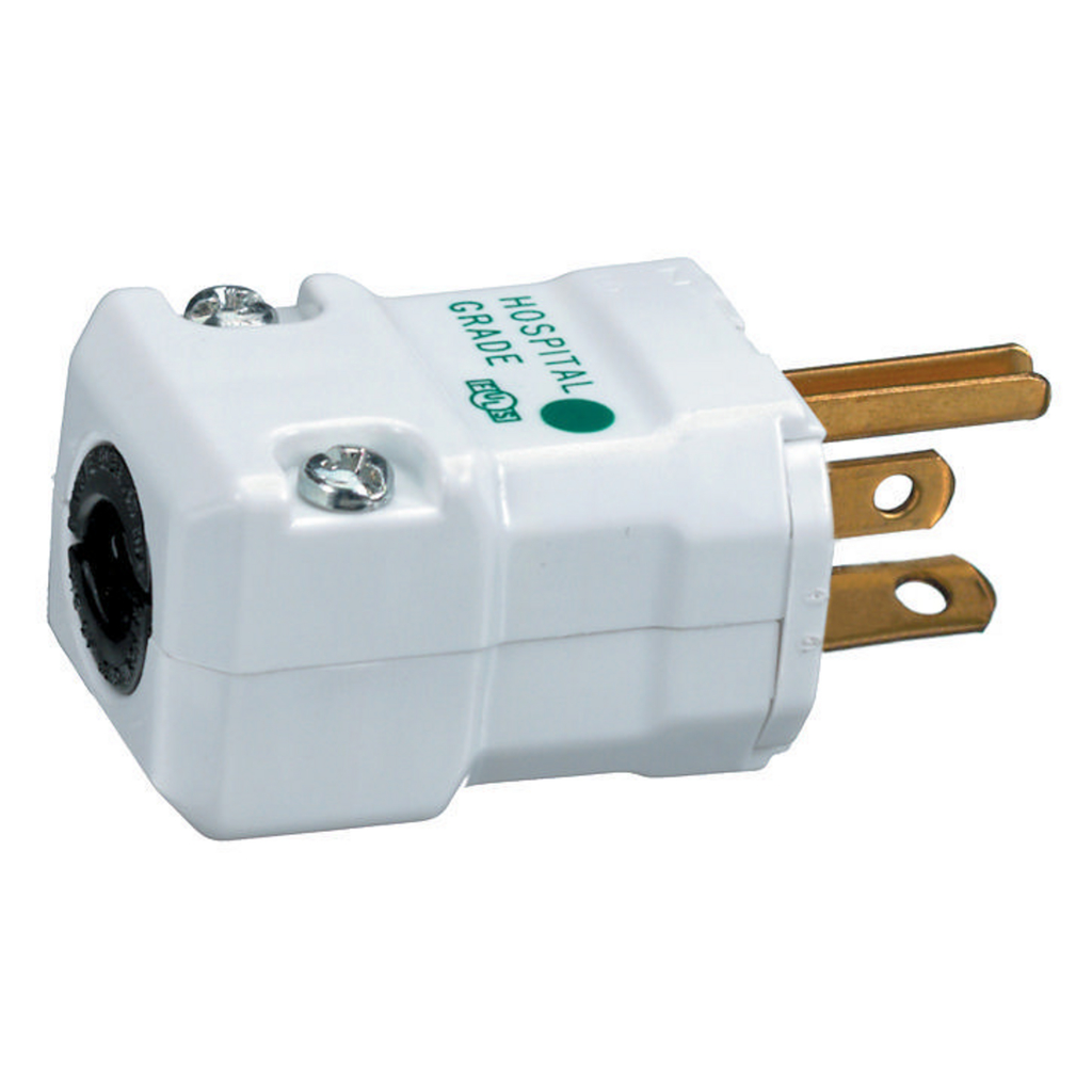 Product image for Hubbell HBL8364V VALISE Plug, HG, 20A 125V, 5-20P, WH