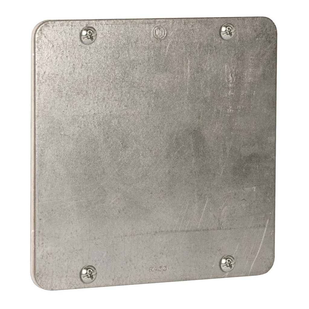 Product image for RACO 832PL 4-11/16 FLAT BLANK COVER