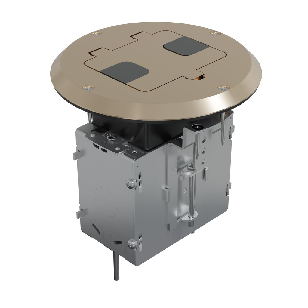 Product image for RACO 6239ACNI Floor Box Kit with US