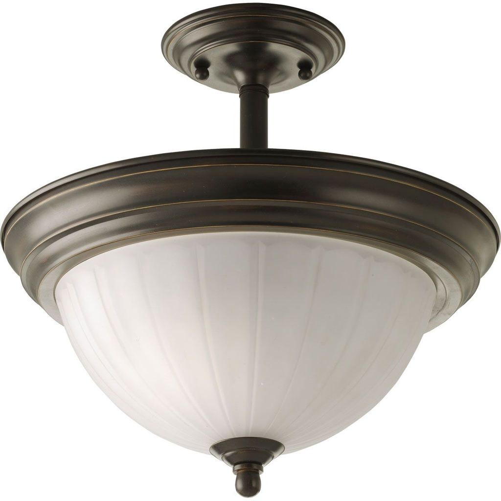 Product image for Progress P3876-20 Two-Light Melon 13-1/4" Close-to-Ceiling