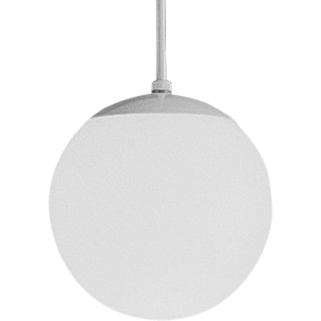 Product image for Progress P4401-29 Opal Globes Collection One-Light White Glass Modern Pendant Light