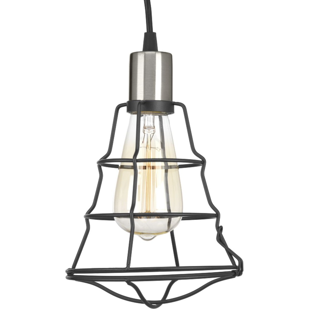 Progress P500021-143 Gauge Collection One-Light Graphite Farmhouse Pendant Light Product image for Progress P500021-143 Gauge Collection One-Light Graphite Farmhouse Pendant Light
