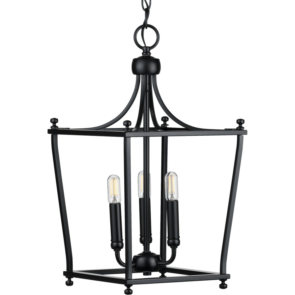 Product image for Progress P500213-031 Parkhurst Collection Black Three-Light Foyer