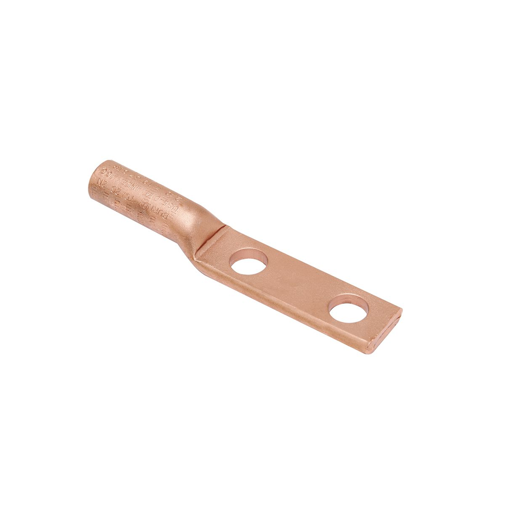Product image for Burndy YCA312N Copper compression lug designed for terminating copper conductors to switch pads and other substation switch yard apparatus, Index: 267