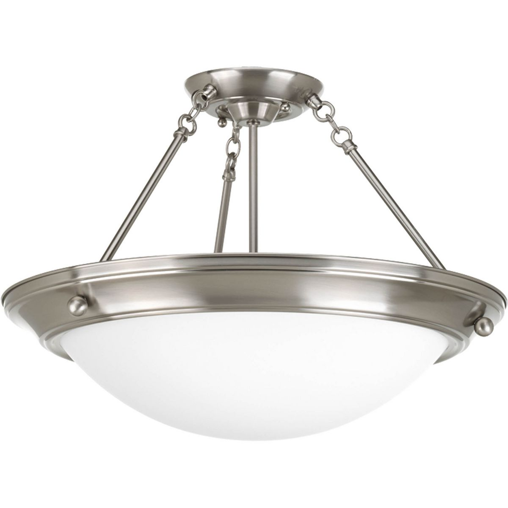 Product image for Progress P3569-09 Eclipse Collection Three-Light 19-3/8" Close-to-Ceiling