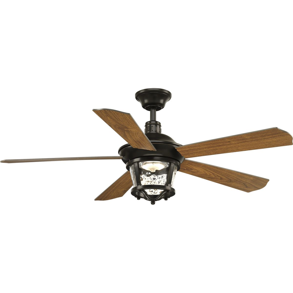 Product image for Progress P2576-2030K Smyrna Collection Indoor/Outdoor 52" Five Blade Ceiling Fan