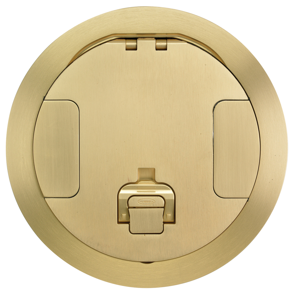Product image for Hubbell CFB ROUND 8 INCH COVER, BRASS