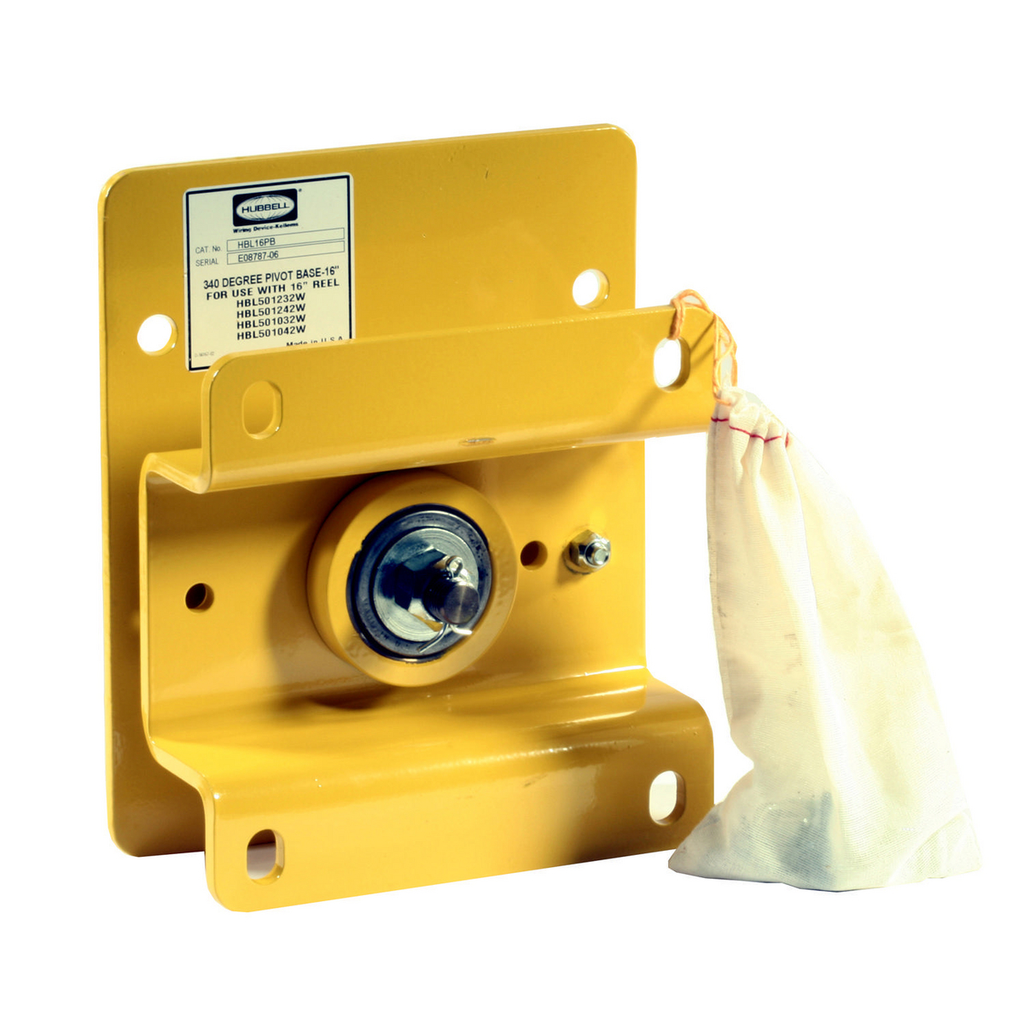 Product image for Hubbell HBL16PB PIVOT BASE FOR 16" w/PROOF REEL