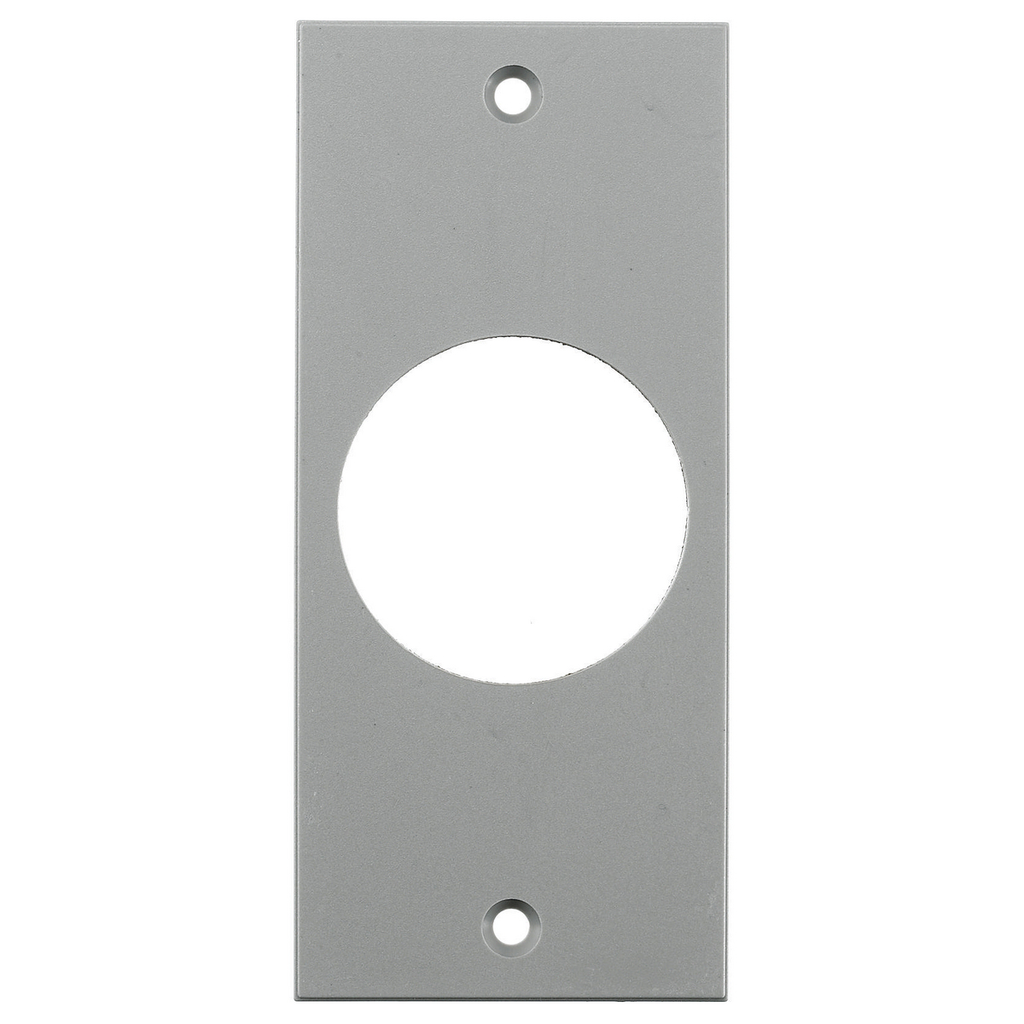 Product image for Hubbell Wiring Devices HBLTL318SGY 2 x 4.5 Inch Gray Single Receptacle Screw Type Face Plate