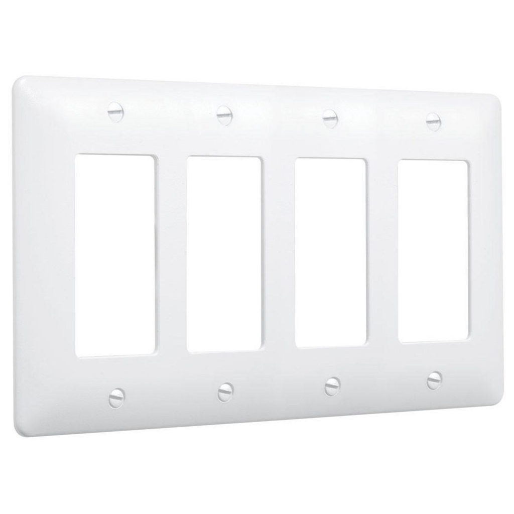 Product image for RACO 5555W 4G MASQUE 5000 WALLPLATE