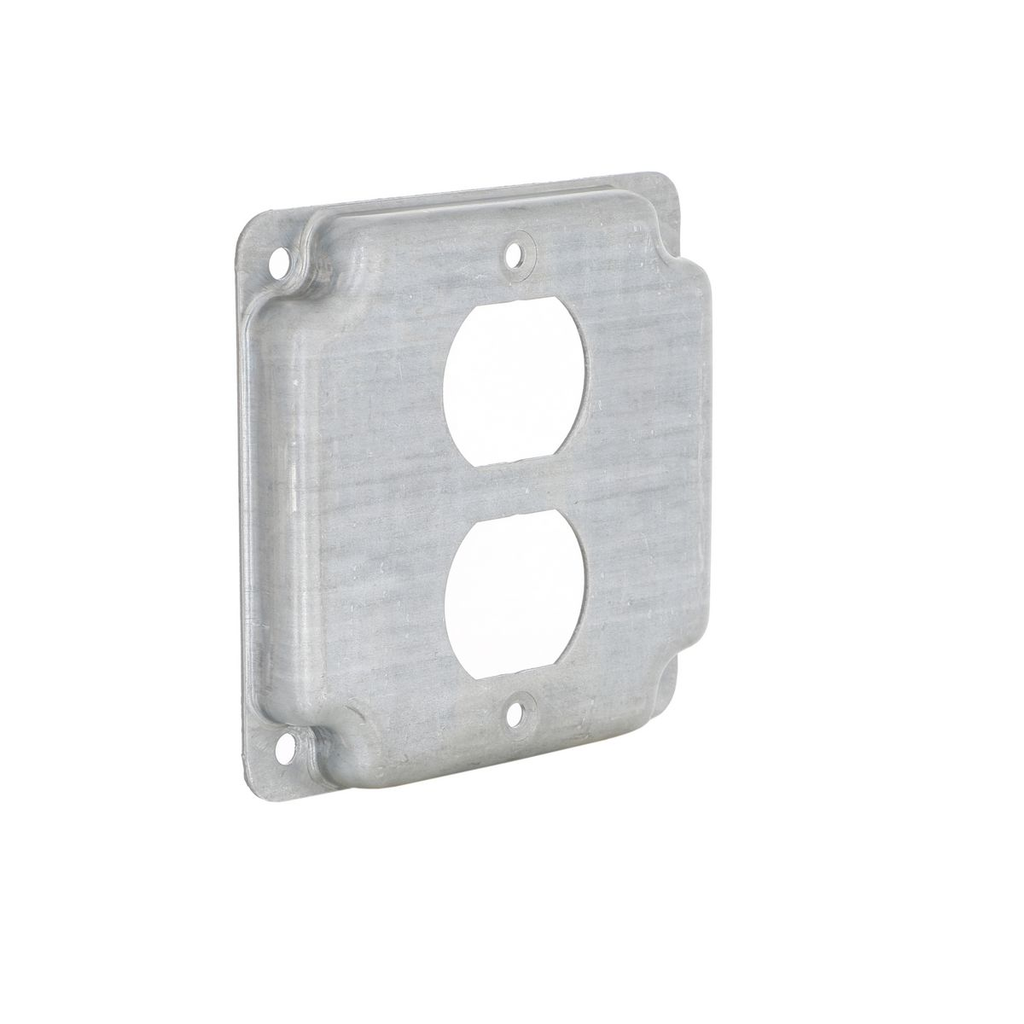 Mayer-DDS-4 in. Square Cover, Exposed Work, Duplex-1