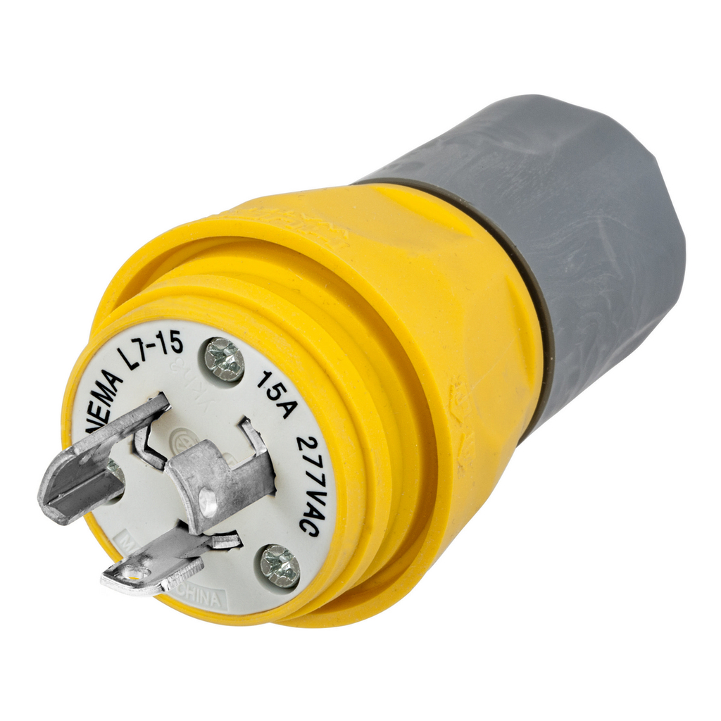 Product image for Hubbell HBL24W49 Plug, w/TIGHT, L6-15P, 15A, 250V