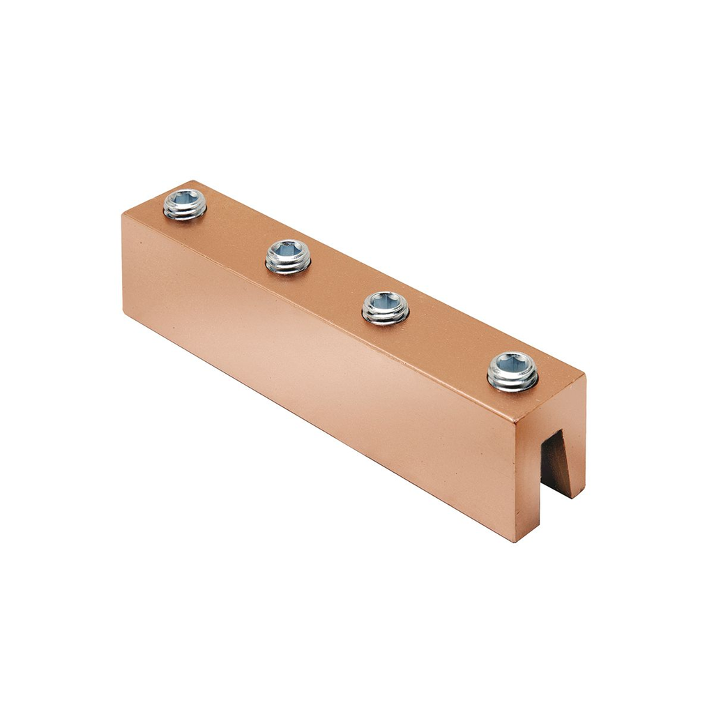 Product image for Burndy YGIBS285502N GROUNDLINK™ Connector for Structural Steel Angled or Parallel Beam; Accommodates: 2 - 4/0 AWG; 3" Length
