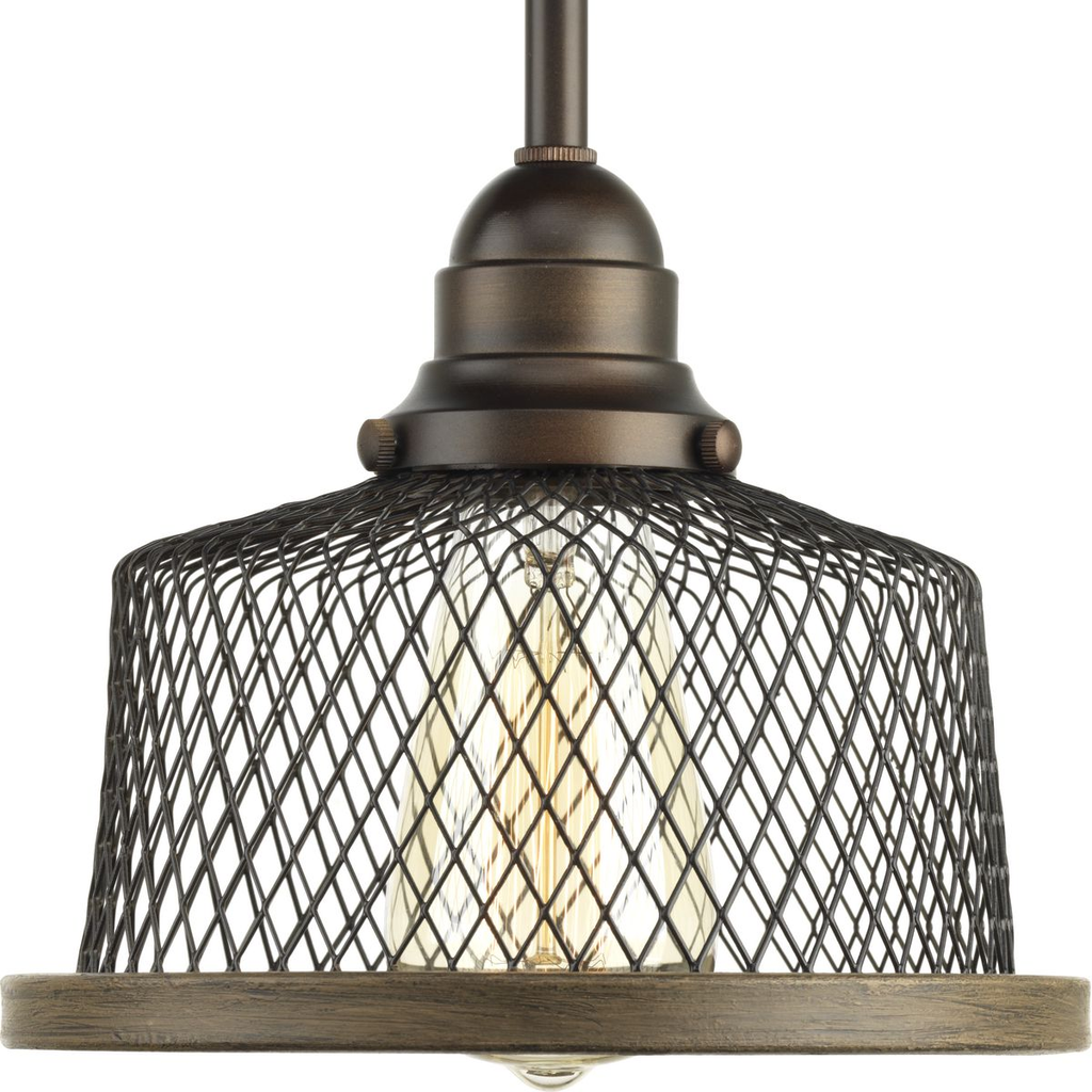 Product image for Progress P500078-020 Tilley Collection One-Light Antique Bronze Coastal Pendant Light