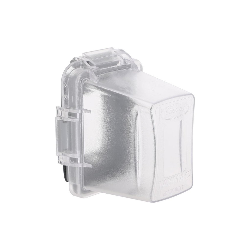 Product image for Taymac MM720C 1-Gang Weatherproof In-Use Cover, EXTRA DUTY, 16-in-1, 4-3/4 in. Deep, Clear