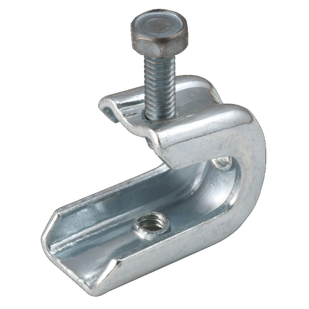 Product image for Raco 2500 1" Steel/Malleable Iron Beam Clamp, 1/4"-20