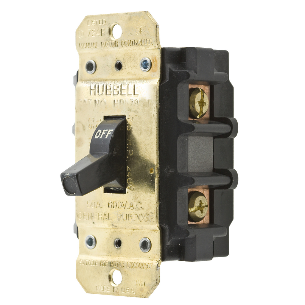 Mayer-DDS-Switches and Lighting Controls, Industrial Grade, Manual Motor Controllers, Motor Disconnects, Two Pole, 50A 600V AC, Side Wired Only-1
