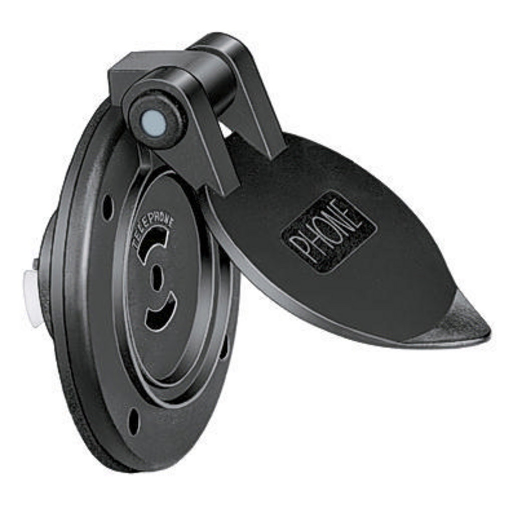 Product image for HCI PH6596 MARINE TELE OUTLET, BK,