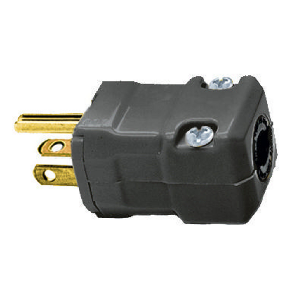 Hubbell HBL5364VBK VALISE Plug, 20A 125V, 5-20P, BK Product image for Hubbell HBL5364VBK VALISE Plug, 20A 125V, 5-20P, BK