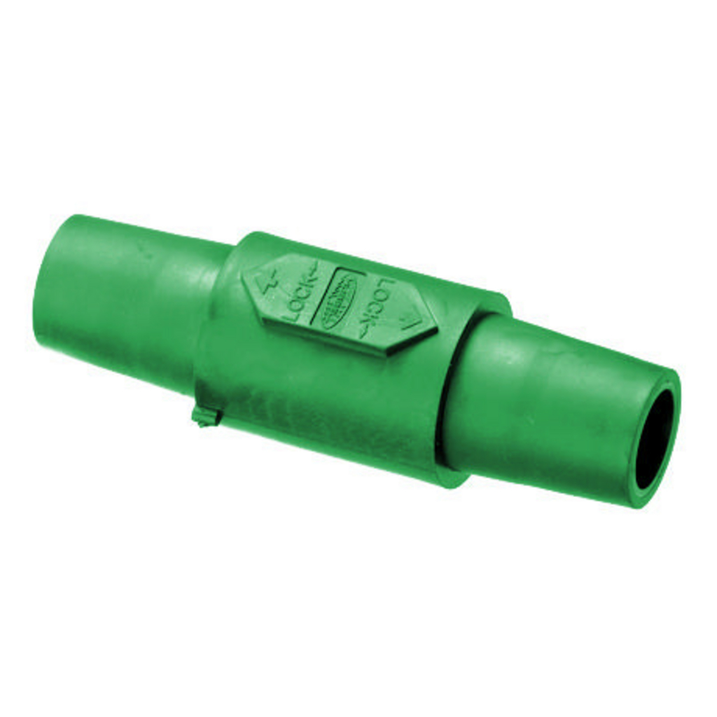 Product image for Hubbell HBLDFGN 1-Pole Green Double FeMale Connector