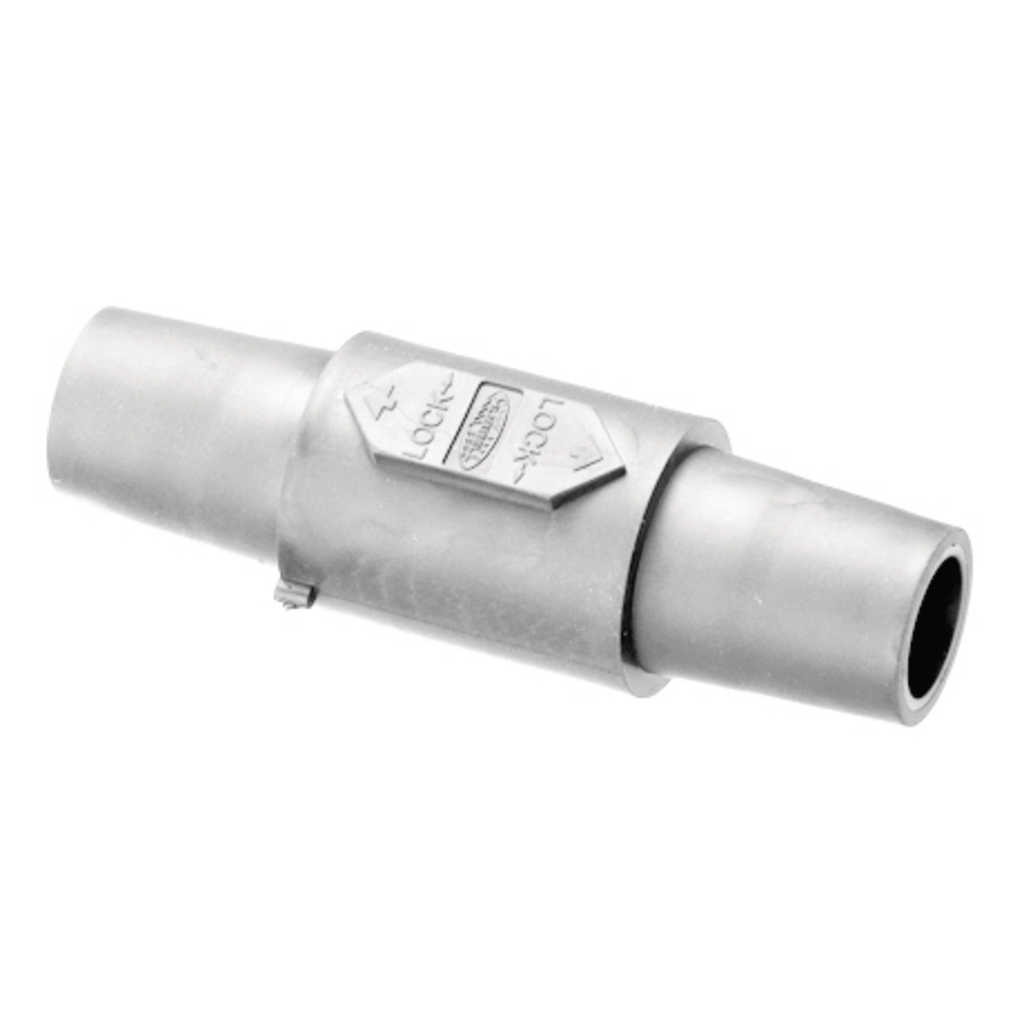 Product image for Hubbell HBLDFW 1-Pole White Double FeMale Connector