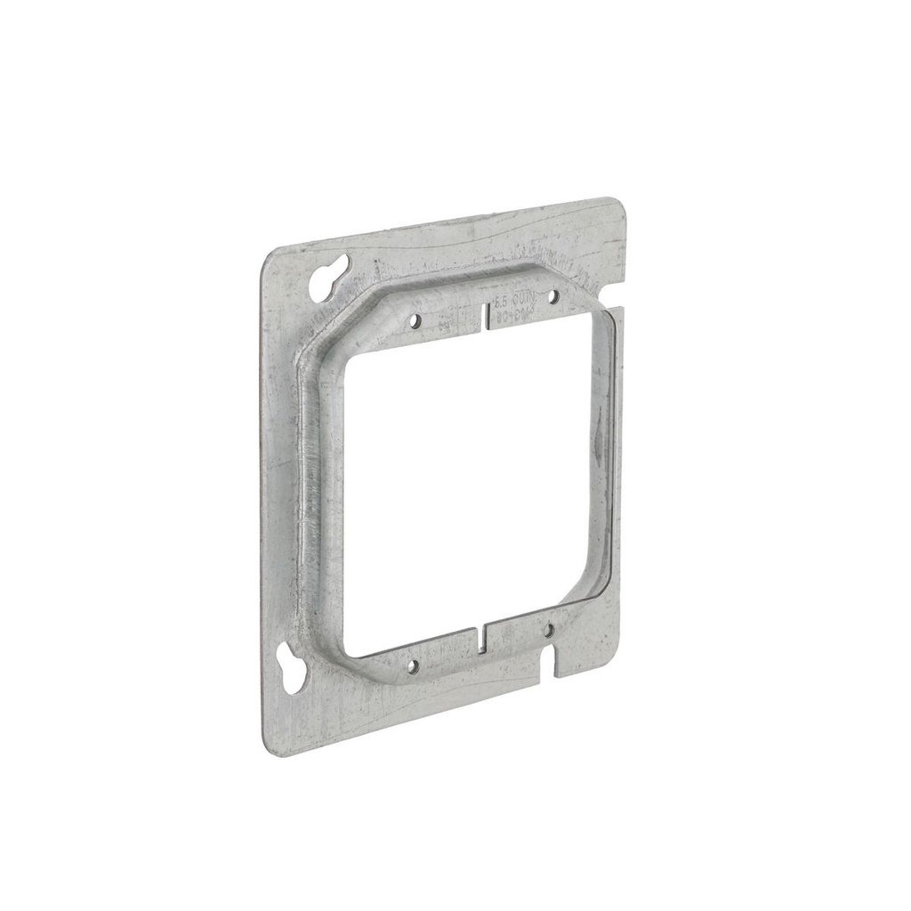 Product image for Raco 841 4-11/16 in. Square Cover, 2-Device, 1/2 in. Raised