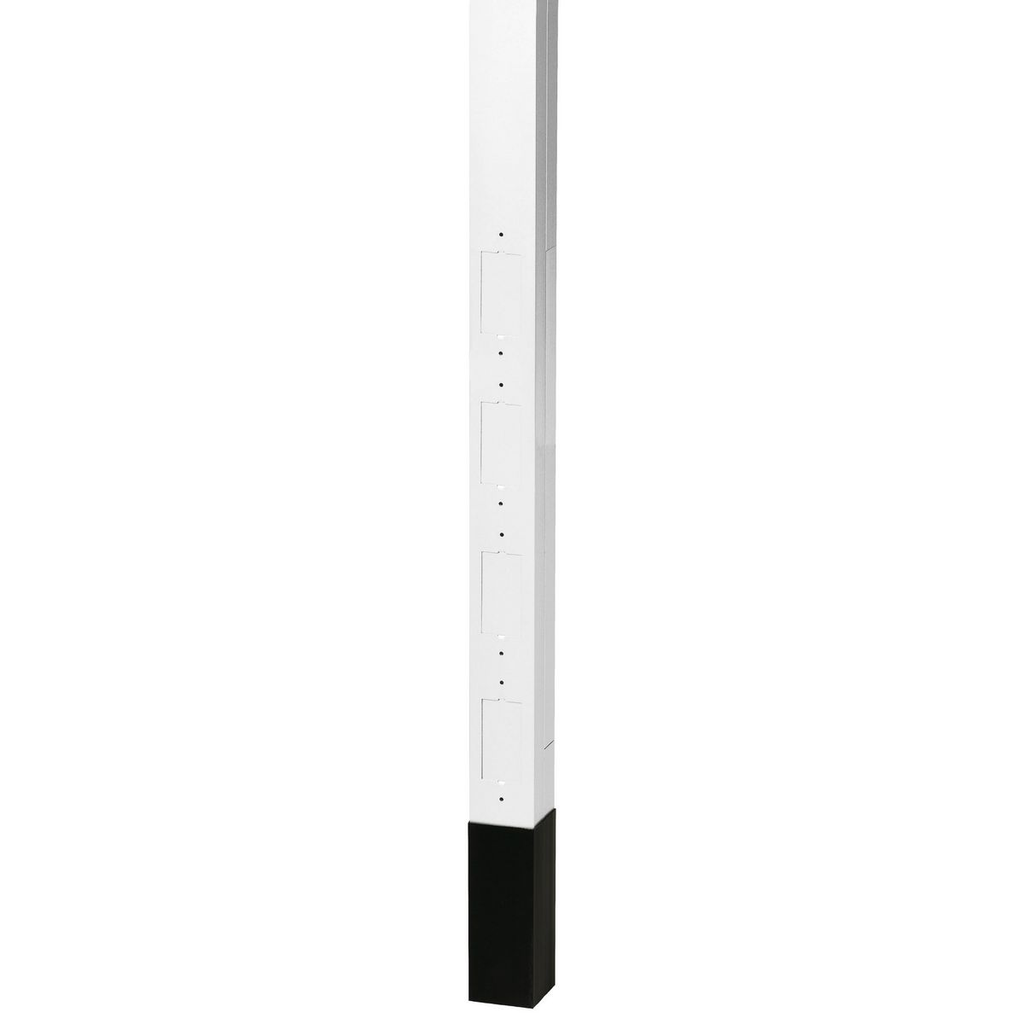 Product image for Hubbell HBLPPOW SVCE POLE, 10'2", BLANK /DIVIDER, WHT