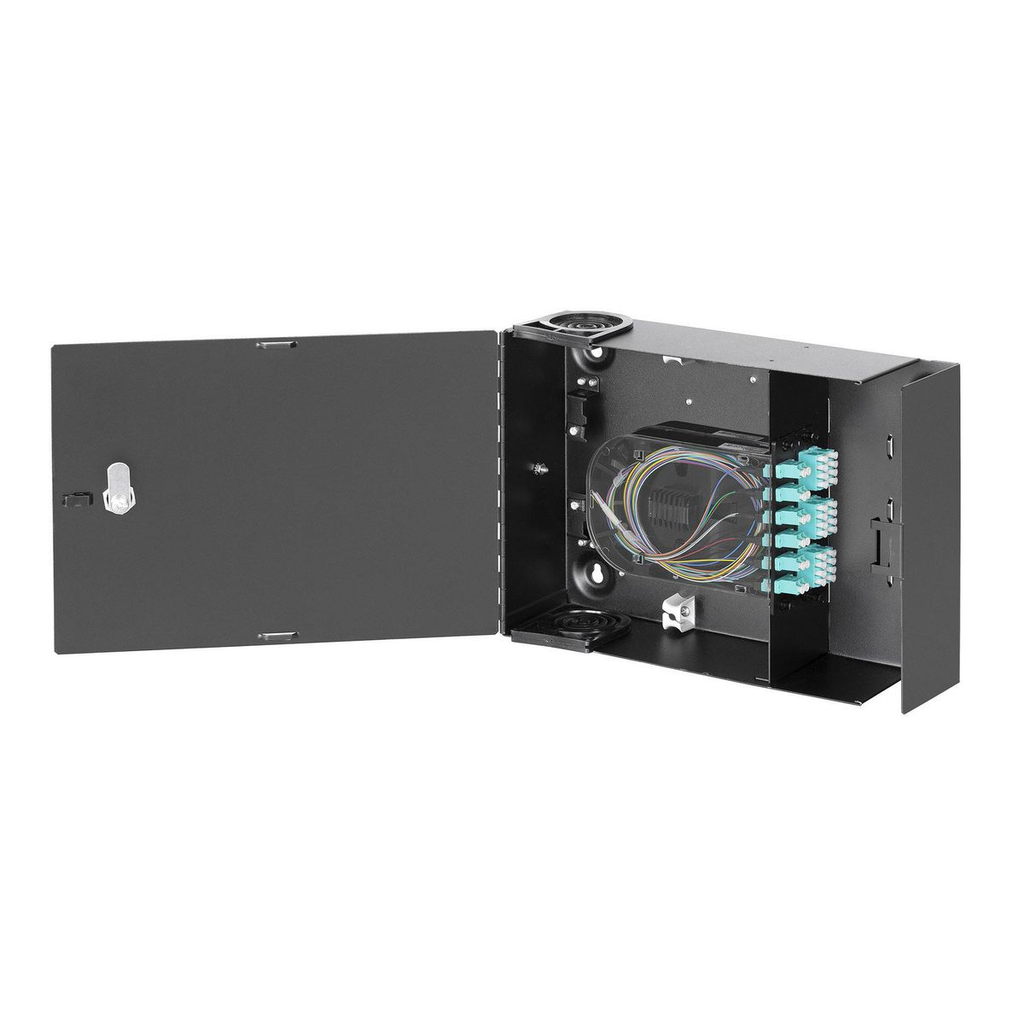 Mayer-DDS-OPTIchannel Wall Mount Cabinet, Single- Door, 2) FSP Adapter Panels (Unloaded)-1