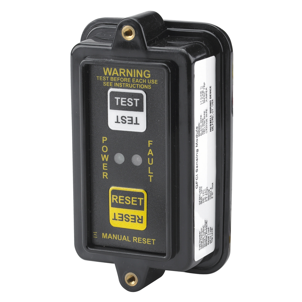 Product image for Hubbell GFSM120M120VAC SENSING MODULE MANUAL RESET
