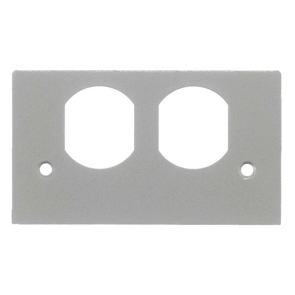 Product image for Hubbell SS2309DGYA PEDESTAL FACE PLT, DUP, GY